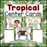 Tropical Pocket Chart Center Cards