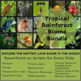 Tropical Rainforest Biome Lesson Bundle with Activities & 