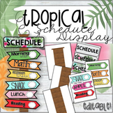 Tropical Schedule Card Display "Directional Signs" - Editable!