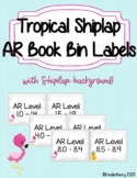Tropical Shiplap AR Book Bin Labels