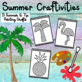 Tropical Summer Q-Tip Painting Activities - (15 Summer Cra