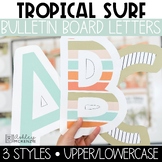 Tropical Surf Bulletin Board Letters, A-Z, Punctuation, & Numbers