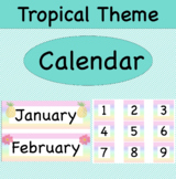 Tropical Theme Calendar