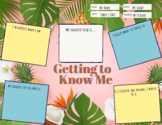 Tropical Theme Getting to Know Me Activity