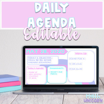 Preview of Daily Agenda