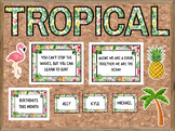 Tropical Themed Bulletin Board & Posters