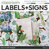 TROPICAL COAST Classroom Labels + Signs Pack