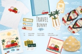 Tropical Travel Bunny Design Bundle