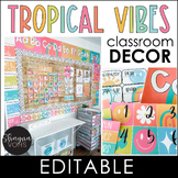 Tropical Vibes Classroom Decor Bundle - Tropical Classroom