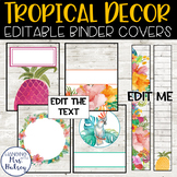 Tropical Binder Covers and Spine Labels