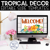 Tropical Google Slides Templates Distance Learning