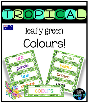 Preview of Tropical leafy green themed colours