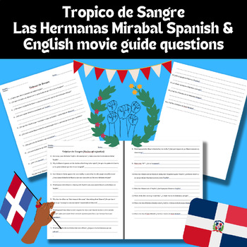 Preview of Tropico de Sangre Movie guide Spanish & English questions Dominican Republic