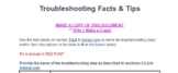 Troubleshooting Facts 