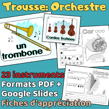 Preview of Trousse "Orchestre": Affiches et fiches sur les instruments de l'orchestre