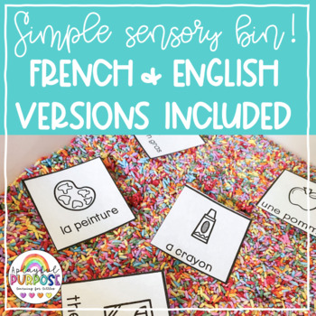 Trouve Et Trace School Simple English French Sensory Bin Tpt