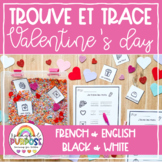 Trouve et Trace VALENTINE'S DAY // French AND English Kindergarten Sensory Bin