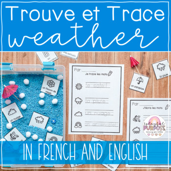 Trouve Et Trace Weather French And English Simple Sensory Bin