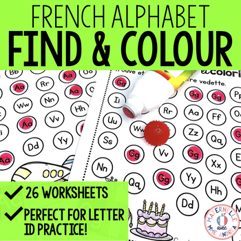 Trouve Et Colorie Les Lettres De L Alphabet French Alphabet Find Colour