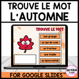 Trouve le mot l'automne | French Fall Vocabulary Activity