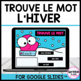 Trouve le mot l'hiver-French Winter Vocabulary Activity