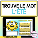 Trouve le mot l'été French Digital Summer Vocabulary Activity