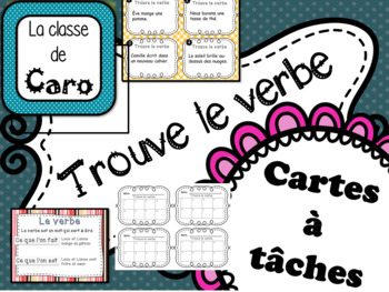 Trouve le verbe - Cartes Ã  tÃ¢ches