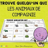 Trouve quelqu'un qui : les animaux de compagnie en français