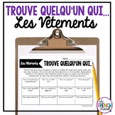 Trouve quelqu'un qui... les vêtements French speaking activity