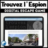 Trouvez l'Espion - French clothing vocabulary digital escape game