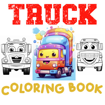 Preview of Truck Coloring  Unleash the Excitement with Roaring Adventures Coloring Fun