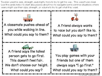 Preview of Trucker and Train Kind Language Activity