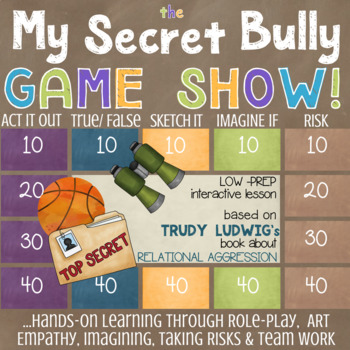 Preview of Trudy Ludwig's MY SECRET BULLY: Relational Aggression School Counseling Lesson