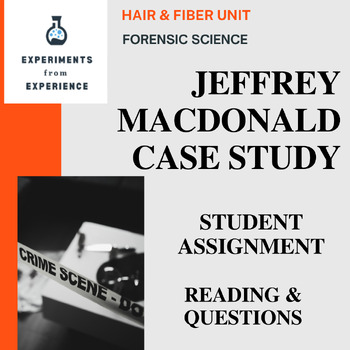 Preview of True Crime Case Study (Forensic Science, Trace Evidence, Fiber Analysis)