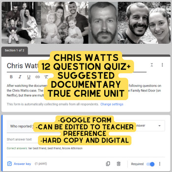 Preview of True Crime: Chris Watts Quiz + Suggested Documentary