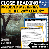 True Crime Close Reading | Middle School ELA Comprehension