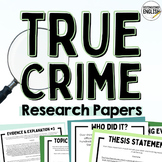 True Crime Middle School Research Paper Bundle