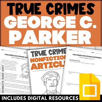 Preview of True Crime Nonfiction Article - Brooklyn Bridge for Sale - Comprehension Passage