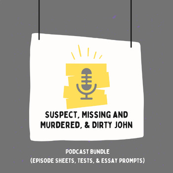 Preview of True Crime Podcast Bundle (Suspect, Missing and Murdered, & Dirty John)
