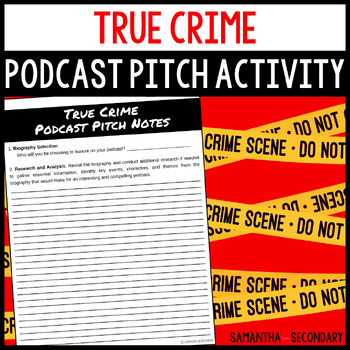 Preview of True Crime Podcast Pitch Assignment