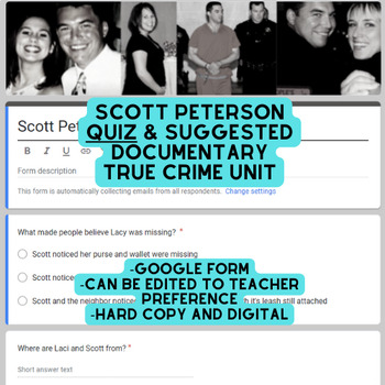 Preview of True Crime: Scott Peterson Quiz