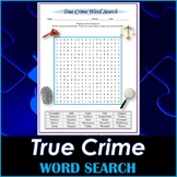 True Crime Word Search Puzzle