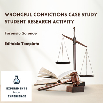 Preview of Forensics True Crime Wrongful Conviction Student Research Case Activity