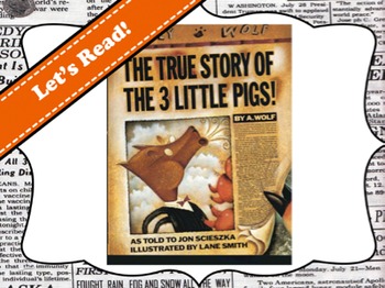 Preview of True Story of the 3 Little Pigs by Jon Scieszka Vocabulary Visuals (for ELLs)