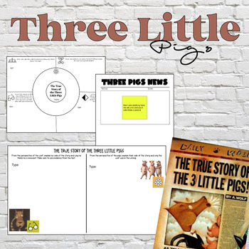 Preview of True Story of the Three Little Pigs Story Companion 