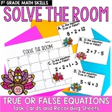 True or False Addition Equations 1st Grade Math Task Cards