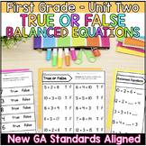 True or False | Balanced Equations | First Grade | New GA 