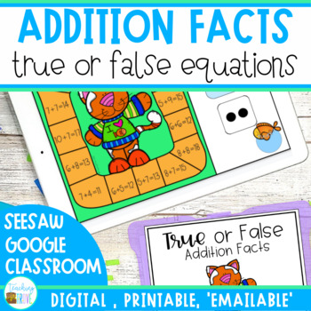 Preview of True or False Equations | Addition to 20
