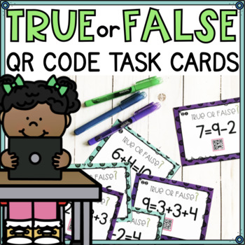 Preview of True or False Equations for First Grade - Balancing Equations