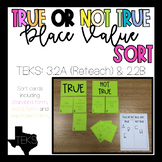 True or Not True Place Value Sort Activity